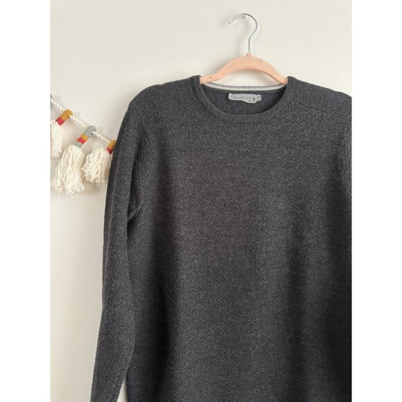 Smartwool 100% Wool Grey Crewneck Sweater Layering Winter Basics Warm Men S - Picture 4 of 10